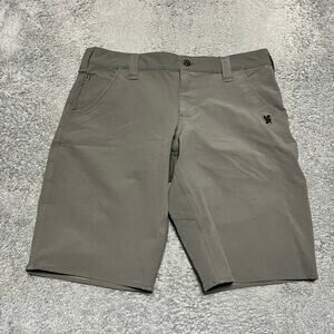 Chrome Industries Shorts Mens 32 Performance Stretch Cycling Chino Casual Gray